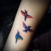 татуировка птицы